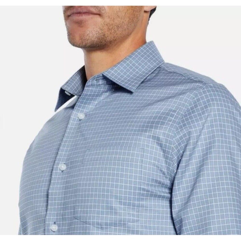 Banana Republic Mens XXL Slim Fit Non-Iron Dress Shirt Wrinkle Free 19.5x37.5" - Picture 4 of 7